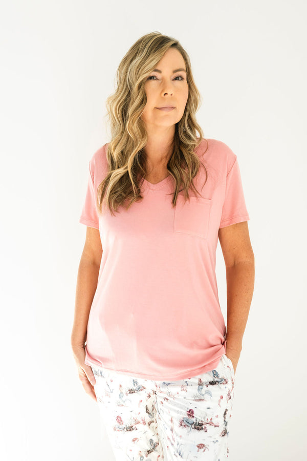 mermaid-cove-womens-solid-short-sleeve-t-shirt Big Dreams Little Jammie Session Sophia's Style-1